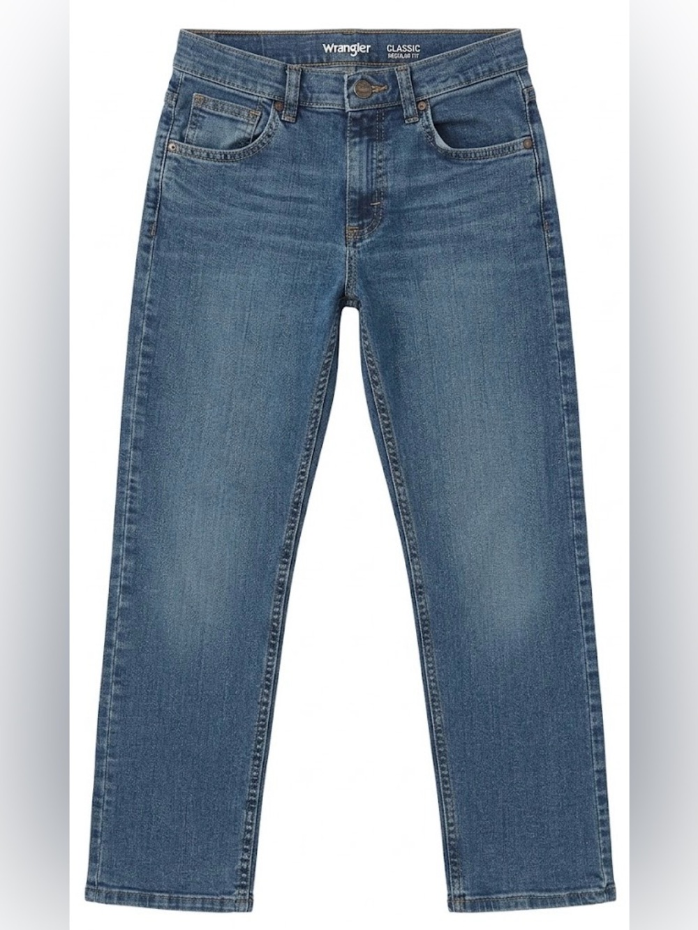 Wrangler Classic Straight Blue Jeans Boys 12 Regular